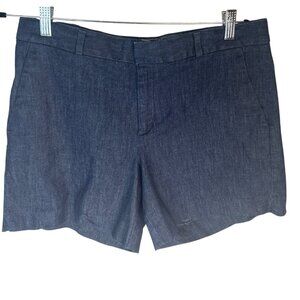 2/$30 Banana Republic Chambray Shorts Size 29/8 Blue Mid-Rise Casual Summer Wear